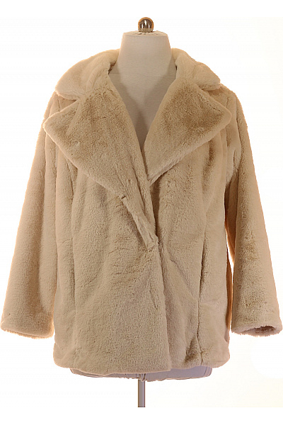 URBAN CLASSICS Béžový Krátký Plyšový Kabát Teddy Velikost XXL
