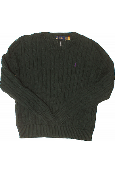 Ralph Lauren Zelený pletený copánkový pulovr Vel. L | Ralph Lauren | obrázek 2