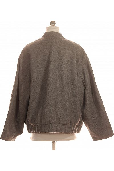 Dámský krátký oversized kabát šedý Vel. 36 | Unimoda | obrázek 2