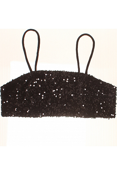 Scotch & Soda Dámské černé crop top flitry na párty Vel. EU M | Scotch & Soda | obrázek 2