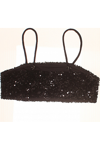 Scotch & Soda Dámské černé crop top flitry na párty Vel. EU M | Scotch & Soda | obrázek 3