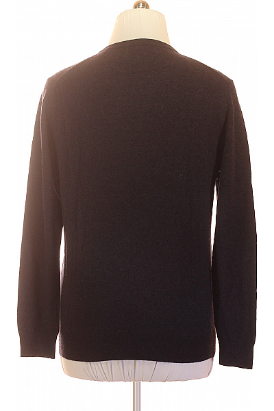 GANT Pánský vlněný pulovr do véčka hnědý basic Vel. XL | GANT | obrázek 3