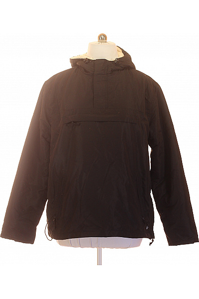 Brandit Černá Pánská Bunda Anorak Přes Hlavu S Kapucí Vel. XL