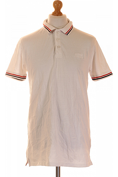 roberto cavalli Pánské tričko s krátkým rukávem a límečkem bílé Velikost XL | roberto cavalli | obrázek 2
