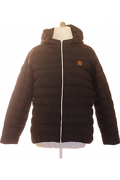 URBAN CLASSICS Černá prošívaná pánská bunda s kapucí se zipem Velikost 3XL | URBAN CLASSICS | obrázek 2