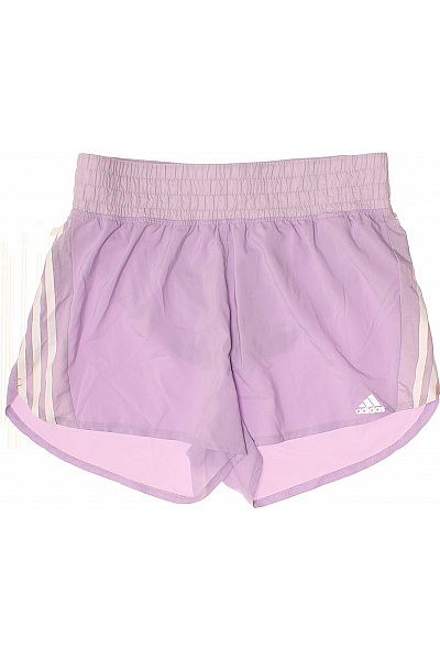 ADIDAS Dámské Fialové Sportovní Kraťasy S Gumou V Pase Vel. S