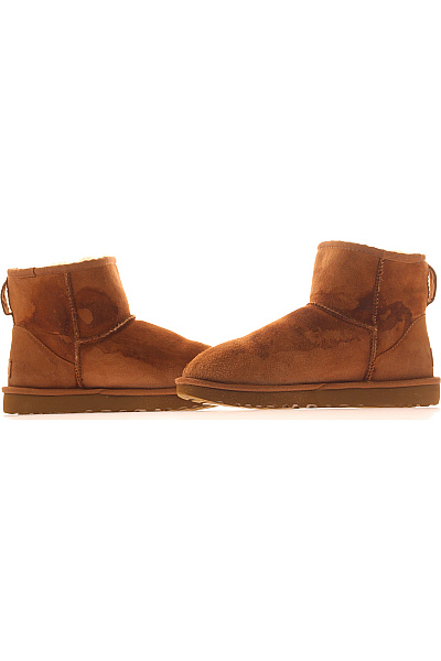UGG Hnědé kožené válenky kotníkové zimní Vel. 39 | UGG | obrázek 5