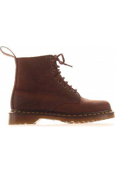 Dr.Martens Kožené Kotníkové šněrovací Hnědé Kozačky Vel. 39