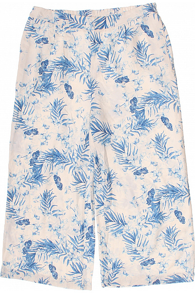 VERO MODA Dámské kalhoty široké květované s potiskem modré Vel. L | VERO MODA | obrázek 2