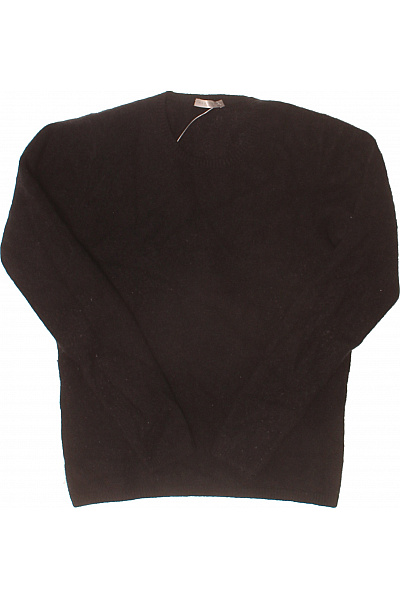 MAX TONSO CASHMERE Dámský Kašmírový Svetr Do Véčka černý Vel. M