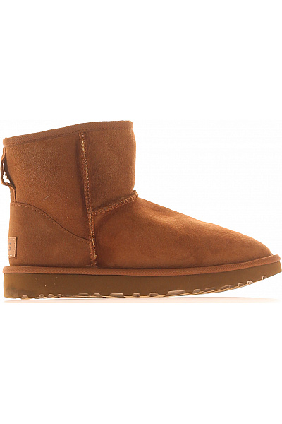 UGG Hnědé Kožené Válenky Kotníkové Zimní Zateplené Vel. 38
