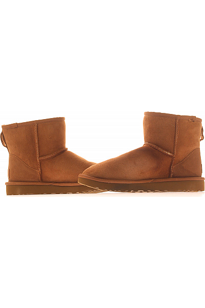 UGG hnědé kožené válenky kotníkové zimní zateplené Vel. 38 | UGG | obrázek 5