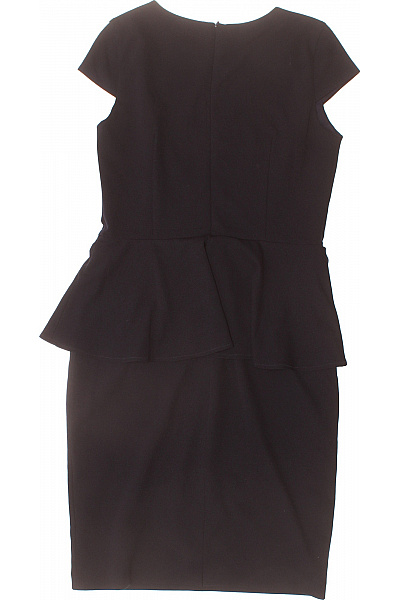 Paradi Černé elegantní koktejlové šaty s peplum sukní Velikost 38 | Paradi | obrázek 2
