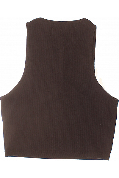 Lowlights dámské černé tílko crop top s nápisem Velikost M | Lowlights | obrázek 3