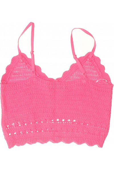 gina tricot růžový bavlněný crop top bez rukávů s průstřihy Vel. EU L | gina tricot | obrázek 3