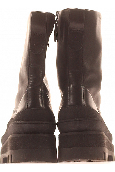 Clarks Dámské kozačky na platformě černé kožené volnočasové podzimní zimní Velikost 39 | Clarks | obrázek 4
