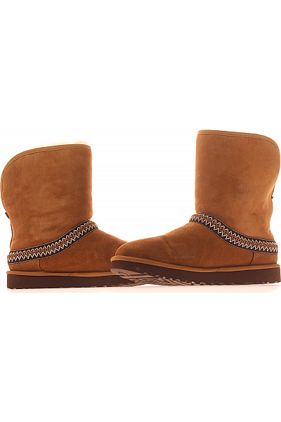 UGG Dámské kožené válenky s kožíškem a ozdobným páskem Velikost 41 | UGG | obrázek 5