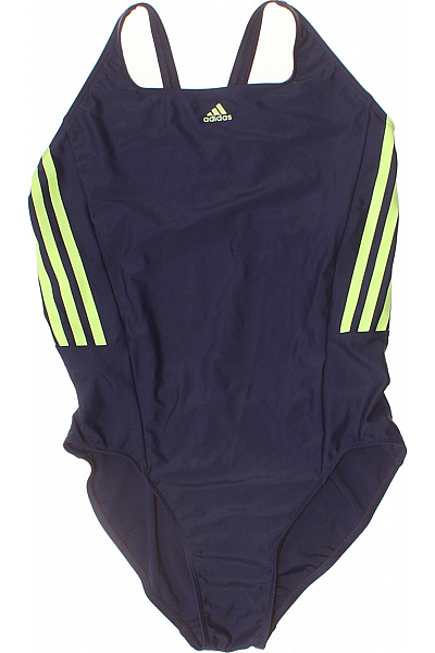 ADIDAS Dámské Jednodílné Plavky Pruhované Sportovní Rychleschnoucí Velikost DE 42