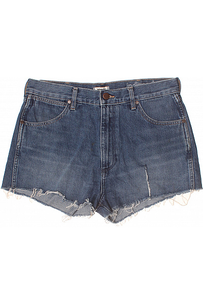 Wrangler Dámské Modré Džínové Kraťasy Vintage S Kapsami Vel. 29