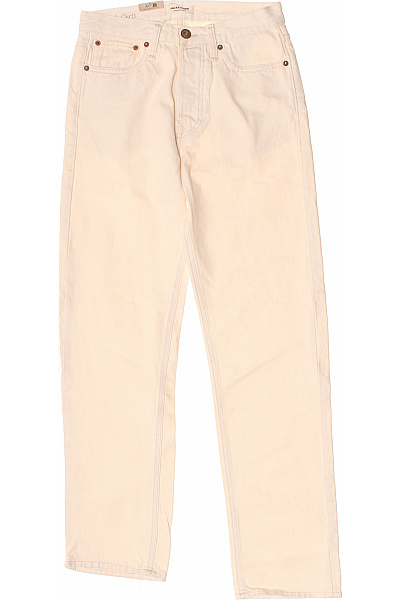 JACK & JONES Dámské Bavlněné Džíny Rovné Béžové Velikost EU 28