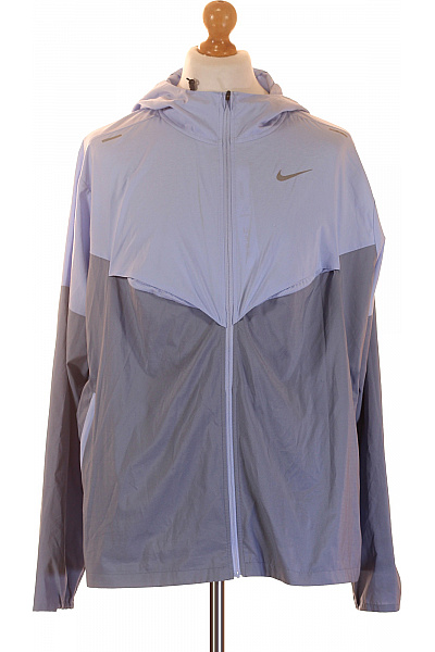 Nike Dámská Běžecká Bunda S Kapucí šedá Lehká Polyesterová Velikost EU Xl