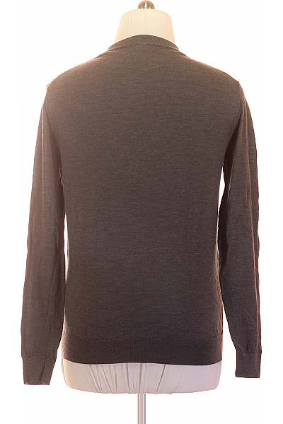 LAWRENCE GREY Pánský vlněný pulovr šedý basic Velikost XL | LAWRENCE GREY | obrázek 3