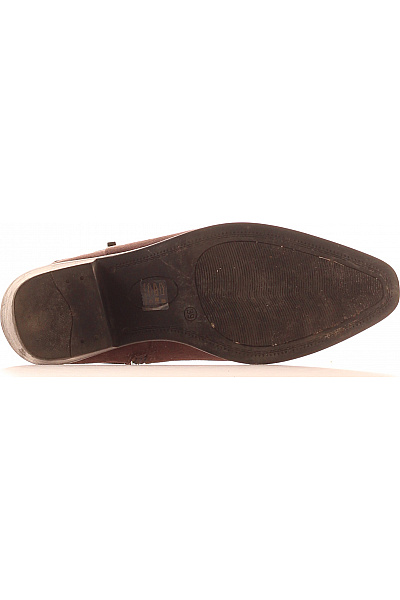 mia & jo Dámské kotníkové kozačky na podpatku semišové hnědé Vel. 39 | mia & jo | obrázek 3