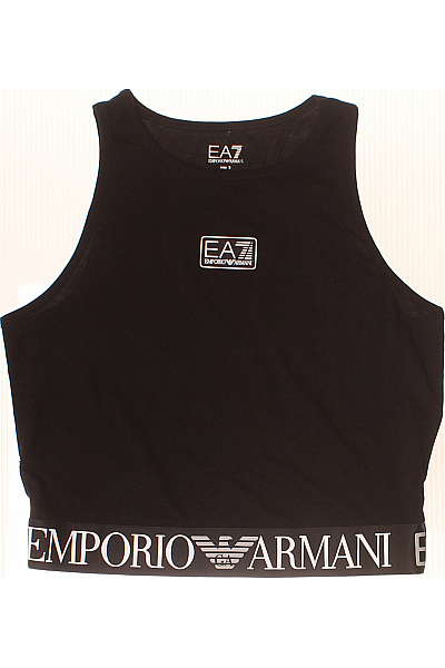 ARMANI dámské černé tílko crop top s potiskem Velikost EU S | ARMANI | obrázek 2