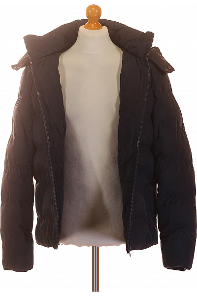 URBAN CLASSICS Černá prošívaná zimní bunda s kapucí puffer Velikost S | URBAN CLASSICS | obrázek 4