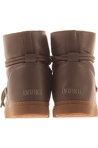 INUIKII Hnědé kotníkové sněhule se šněrováním Velikost 41 | INUIKII | obrázek 4