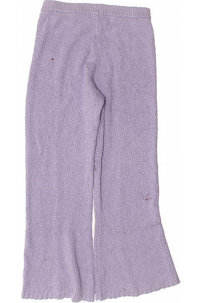 Dámské pletené zvonové kalhoty fialové Velikost 42 | Unimoda | obrázek 2