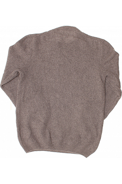 LAWRENCE GREY Pánský hnědý kašmírový pulovr pletený teplý basic Velikost M | LAWRENCE GREY | obrázek 2
