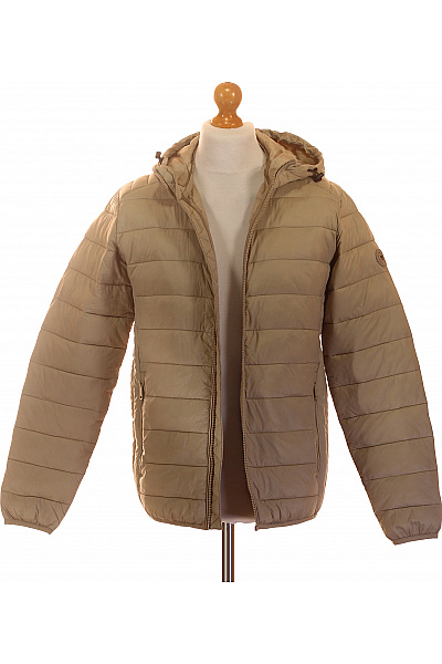 JACK & JONES Béžová Prošívaná Přechodová Bunda S Kapucí Vel. S