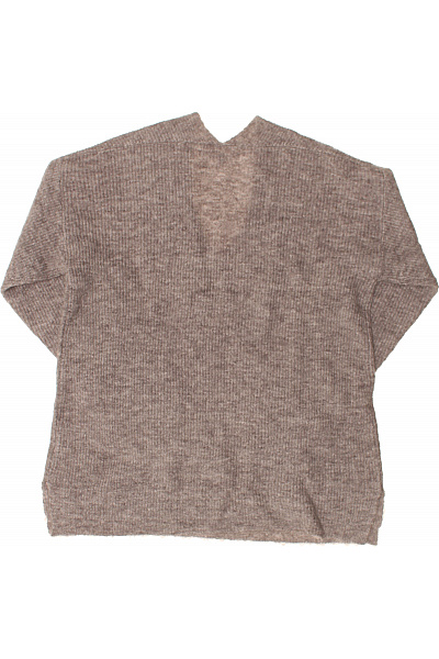 ABSOLUT CASHMERE Dámský hnědý pletený pulovr s výstřihem do V Vel. T1 | ABSOLUT CASHMERE | obrázek 2