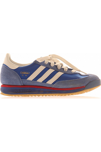 ADIDAS Modré Semišové Sportovní Tenisky šněrovací Vel. 38.5