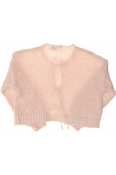VERO MODA Růžový pletený crop kardigan s balonovými rukávy Velikost M | VERO MODA | obrázek 2