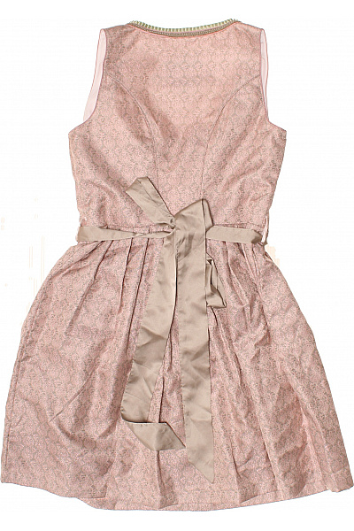 růžové šaty bez rukávů krajkové elegantní tylové třpytivé Vel. 38 | Unimoda | obrázek 2