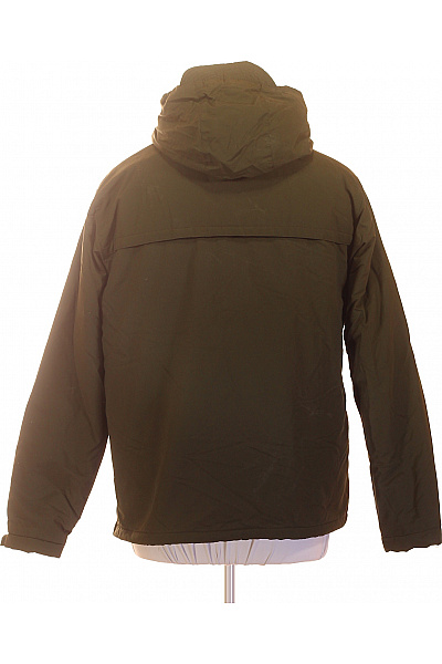 PULL&BEAR Pánská khaki anorak bunda přes hlavu s kapucí Vel. XXL | PULL&BEAR | obrázek 3