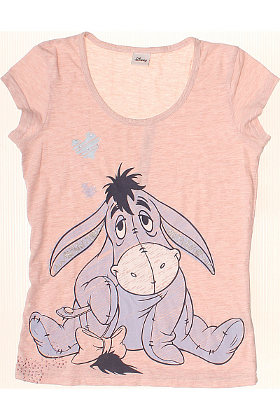 DISNEY Dámské Tričko S Krátkým Rukávem A Potiskem Eeyore Růžové Vel. S