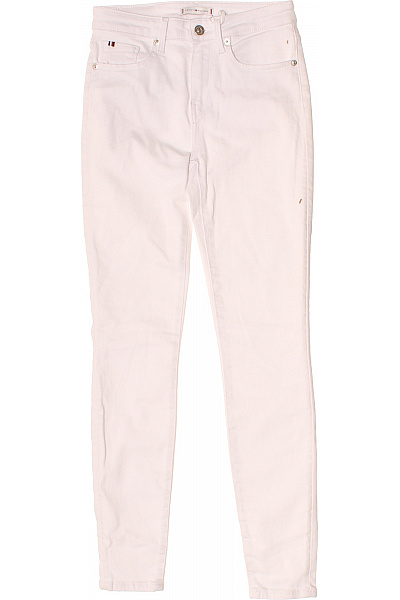 TOMMY HILFIGER Dámské Bílé Skinny Džíny Volnočasové Vel. 26/30