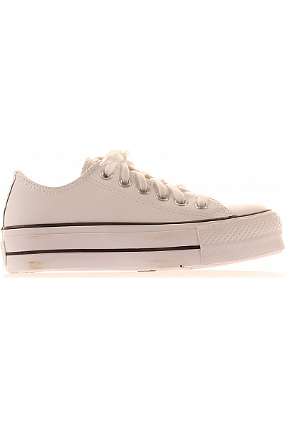 CONVERSE Dámské Tenisky Bílé šněrovací Na Platformě Volnočasové Kožené Vel. 36