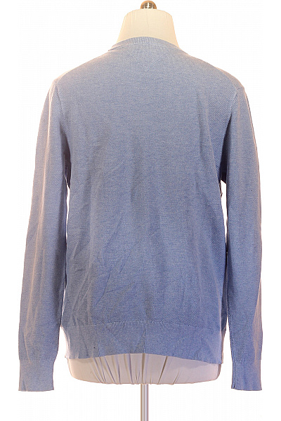 TOMMY HILFIGER Pánský bavlněný pulovr modrý basic Vel. xl | TOMMY HILFIGER | obrázek 3
