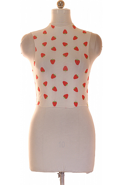 REVIEW Dámské tričko bez rukávů s potiskem jahod crop top | REVIEW | obrázek 5