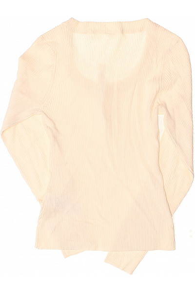 Dámská halenka s dlouhým rukávem béžová pletená Vel. XS | Unimoda | obrázek 2