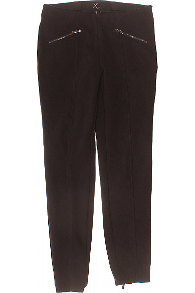 Dámské černé Elegantní Kalhoty S Kapsami Skinny Vel. S