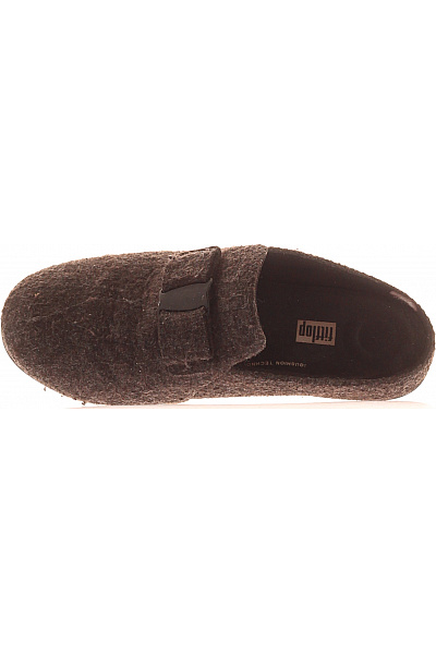 FitFlop Dámské hnědé textilní nazouvací pantofle s mašlí Velikost 39 | FitFlop | obrázek 2