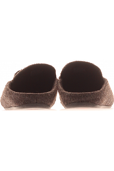 FitFlop Dámské hnědé textilní nazouvací pantofle s mašlí Velikost 39 | FitFlop | obrázek 4