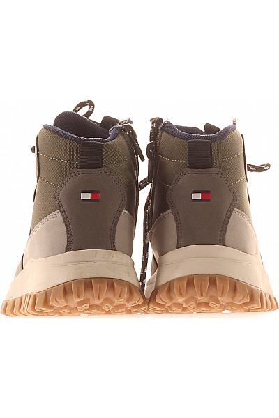 TOMMY HILFIGER Khaki kotníkové outdoorové šněrovací boty Vel. 32 | TOMMY HILFIGER | obrázek 4