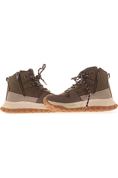TOMMY HILFIGER Khaki kotníkové outdoorové šněrovací boty Vel. 32 | TOMMY HILFIGER | obrázek 5