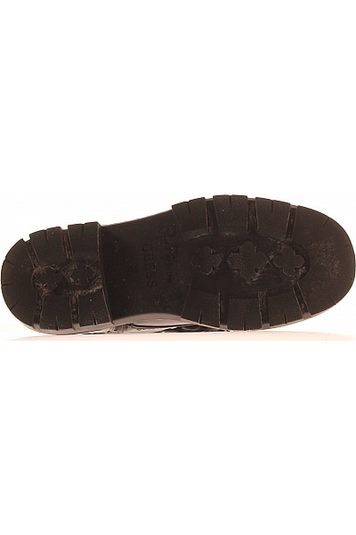 Guess Dámské černé kožené kotníkové šněrovací boty s platformou Velikost 39 | Guess | obrázek 3